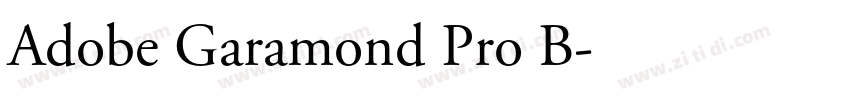 Adobe Garamond Pro B字体转换